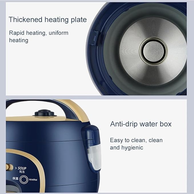 Rice Cookers Household Electric Rice Cooker 1.8L Multifunction Mini Food Heating Steamer Intelligent Automatic Soup Meal Cooking Pot Rice Maker