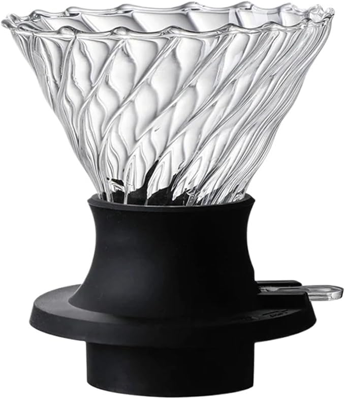 Immersion Dripper Coffee Maker Set Glass 02 Dripper Pour Over Coffee Making Set Immersion Dripper Switch Drip Coffee Accessories(Dripper-Transprent)