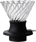 Immersion Dripper Coffee Maker Set Glass 02 Dripper Pour Over Coffee Making Set Immersion Dripper Switch Drip Coffee Accessories(Dripper-Transprent)