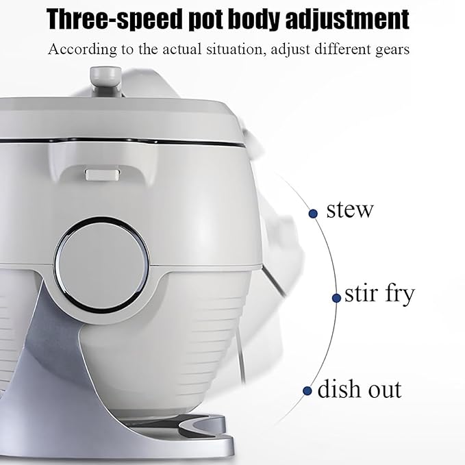 Automatic Cooking Machine - 360 Degree Rotation for Perfect Stir-Frying and Stewing Ideal for Home Kitchens