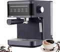 20bar Espresso Coffee Machine Italian Semi-Automatic Coffee Machine With Steam Wand 60oz Removable Water Tank Ntc Ntelligent Temperature Control Coffee Maker For HomeBlack