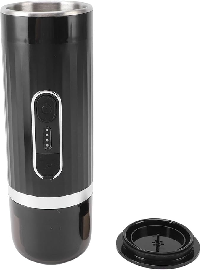 Focket Portable Coffee Maker Leakproof Automatic Heating with 7500 mAh Battery for Charging 12V 24V
