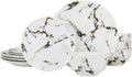 12-pc Marble Design Dinner Set 'Quarie' Bone China Porcelain