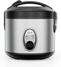 Rice Cooker With Rice Steamer (5 Cups 1Litres) High-Temperature Protection Mini Rice Cooker- For 1-4 People - Cooking 15-20 Minutes - Non-Stick Coating For Cook