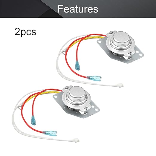 Fielect 2Pcs Rice Cooker Thermostat Sensor Adjustable Bimetal Rice Cooker Heating Temperature Controller Magnetic Steel 250V 15A N.C