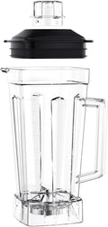 2L Square Container Jar Jug Pitcher Cup Bottom With Serrated Smoothies Blades Lid BPA FREE For Commercial Blender Spare Parts Easy Clean