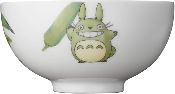 Noritake VT91082/1704-4 My Neighbor Totoro Rice Bowl 11.8 fl oz (320 cc) Microwave Safe Dishwasher Safe Okra Fine Porcelain