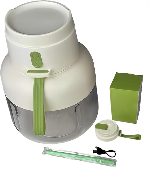 Personal Blender for Smoothies - 40w Mixer Blender with 850ml Capacity 12-Leaf Stainless Steel Blade Dual Lids Type-C Charging and Auto-Cleaning green
