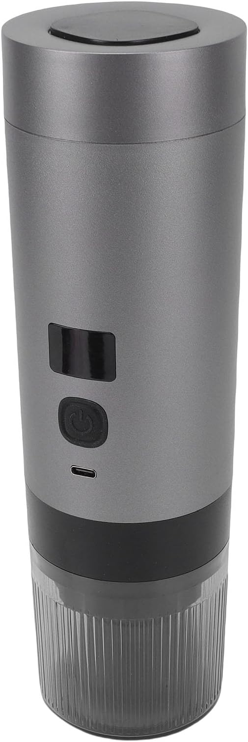 Zerodis Coffee Makers 3 in 1 Rechargeable Coffee Maker with Spoon 200ml Fast Heating Temp Digital Display Fine Mesh Filter Cold Hot Extraction for Camping Office Portable Machine