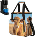 Alpine Cattle Grassland Coffee Maker Carring Bag Travel Carrying Storage Tote Bag Compatible with Keurig K-Mini or K-Mini Plus Portable Single Serve Coffee Brewer Case with Pockets for K-cup Pods