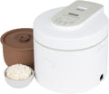AROMA® Professional Rice Cooker with Purple Clay Cooking Pot 6-Cup (Uncooked) / 12-Cup (Cooked) Healthy Grain Multicooker Natural Ceramic 3 Qt White ARC-7206P