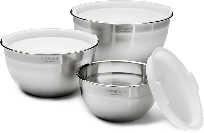 Cuisinart Coffee Maker 14-Cup Glass Carafe Fully Automatic for Brew Strength Control &amp 1-4 Cup Set &amp Mixing Bowl Set Stainless Steel 3-Piece CTG-00-SMB