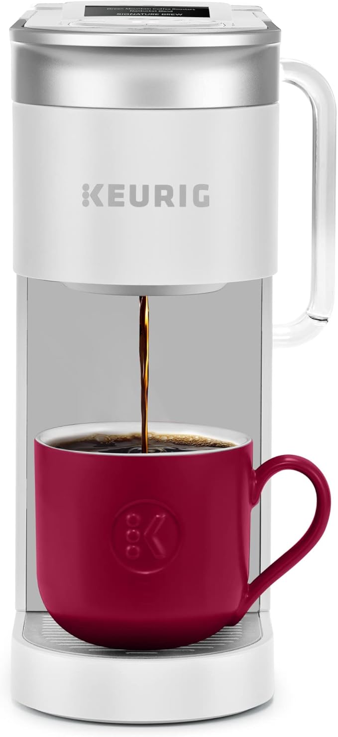 Keurig K-Supreme SMART Single Serve Coffee Maker With WiFi Compatibility 4 Brew Sizes And 66oz Removable Reservoir Compatible with Alexa White