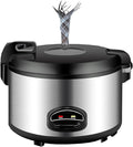 Large Capacity Commercial Rice Cooker &amp Warmer with Nonstick Inner Pot/Stainless Steel Exterior/One-Touch Operation/Auto Keep Warm Rice Cooker13L-1900W13L-1900W