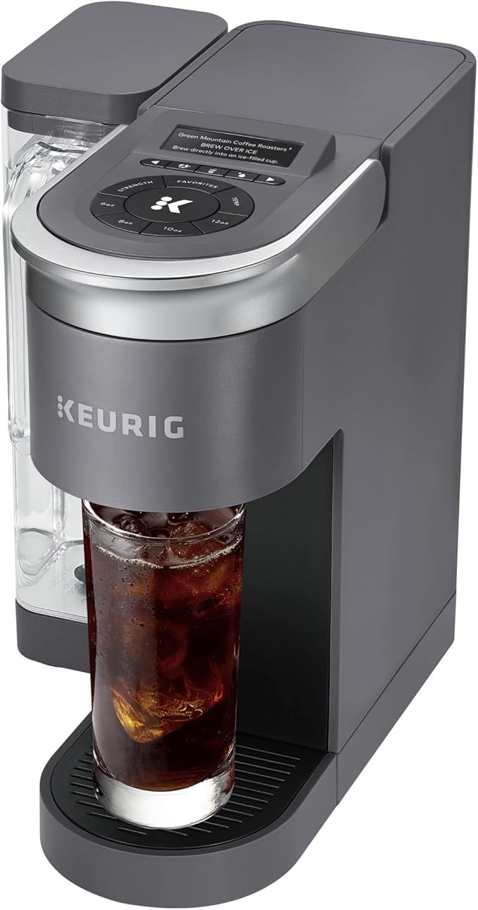 Keurig K-Supreme SMART Single Serve Coffee Maker With Wifi Compatibility 4 Brew Sizes And 66oz Removable Reservoir Compatible with Alexa Gray