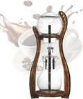 Cold Brew Coffee Maker Ice Drip Coffee Maker Iced Coffee Cold Brew Drip Tower Cold Brew Iced Coffee Drip Tower Wooden Coffee Maker Coffee Offices Home Coffee Maker Brewer Machine(Color:A)