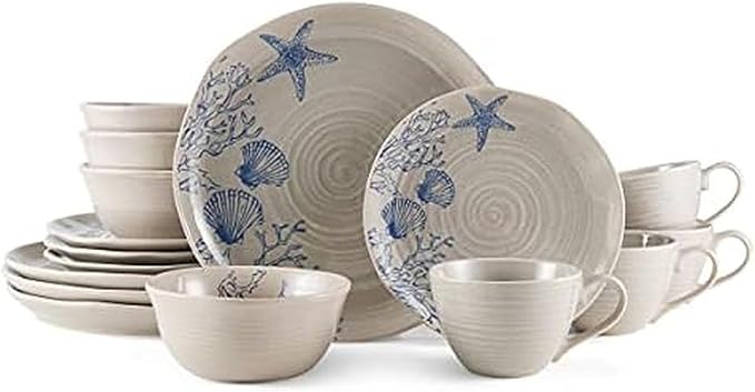 Pfaltzgraff Southport 16 Piece Dinnerware Set Service For 4 Cream