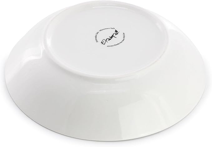 Elama Tamara 18 Piece Cherry Blossom Porcelain Dinnerware Set Service for 6 in White and Pink