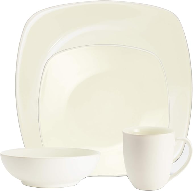 Noritake Colorwave White 4-Piece Square Place Setting Service for 1