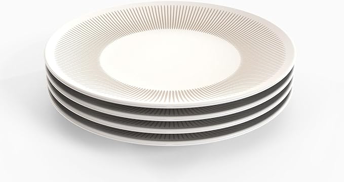 TervisHome Melamine - 12-Piece Dinnerware Set | Sandstone Collection | Durable Stoneware-like Quality Dishwasher Safe Perfect for Indoor and Outdoor Use