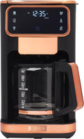 Haden Dual Brew 12 Cup Hot and Iced Coffee Maker with 120 Minute Keep Warm Delay Brew Adjustable Strength Programmable Clock and Anti Drip Black