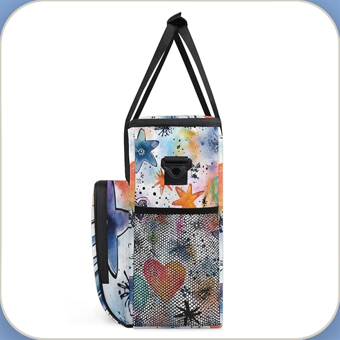 HEART Star Coffee Maker Carrying Bag Portable Travel Storage Tote Bag Compatible with K-Mini or K-Mini Plus Single Serve Coffee Brewer Carrying Case with Multiple Pockets &amp Shoulder Strap