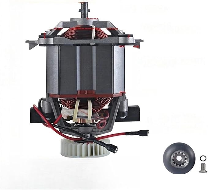 Universal Wall Breaking Accessories 9850 9547 Motor Pure Copper Wire High Horsepower Motor Soybean Milk Machine Motor Sand Ice Machine Juicer Rotor Movement(9850Axis Height 1.7)