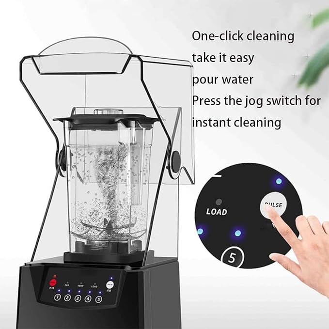 Professional Blender Smoothie Maker - 2200W Commercial Blender with 2Pcs 2L Container - 17000RPM High Speed blender with 5 Speeds Control for Ice/Juice/Smoothie/Nuts