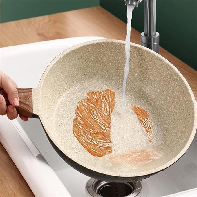 2 Piece Cookware Set Maifan Stone Non-Stick Pot Soup Pot Pot Frying Pan Home Kitchen Utensils Pot Set