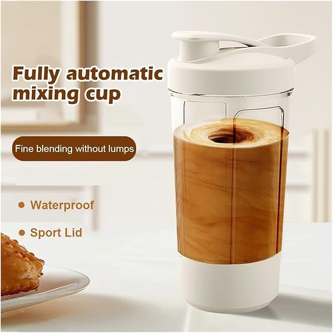 Self Stirring Coffee Mug Automatic Stirring Mug Electric Mixing Cup Multipurpose Shaker Bottle USB Rechargeable Blender Cup Portable Shaker BottleElectric Stirring Cup