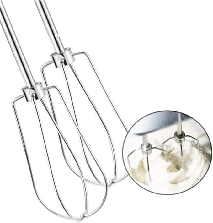 Set Of 2 Electric Mixer Heads Handheld Eggs Beater Stainless Steel Accessories Part