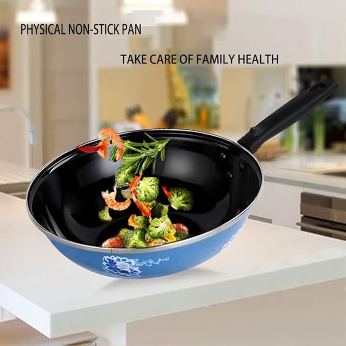 Cookware SetInduction Frying Pan and Saucepan Set with Lids Stay Cool HandlesPan Set 2 PieceCan be Used for Gas and Induction Cooker woks lid