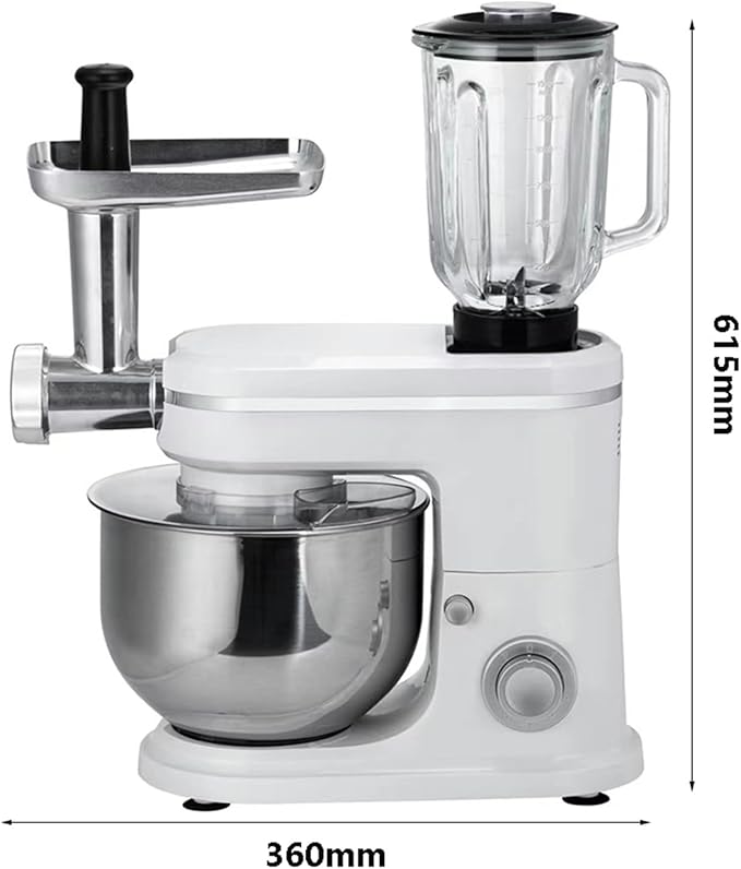 Juicing Blending Cooking Machine for Pate &amp Drinks Food Blender with Whisk and Hook Attachments Electric Chopper Kitchen Mixer