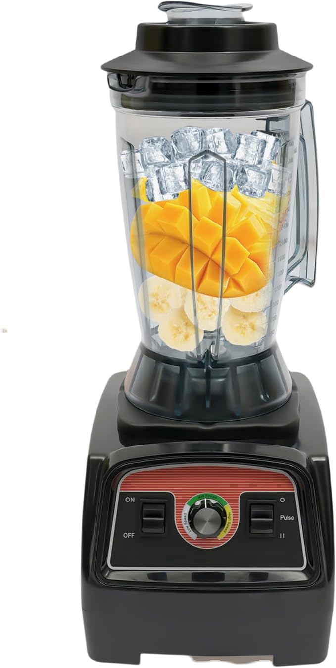 Commercial Countertop Smoothie Maker with 2800W Professional Blenders for Smoothies Ice and Frozen Fruit Food Mixer Soy milk Juicer Processor