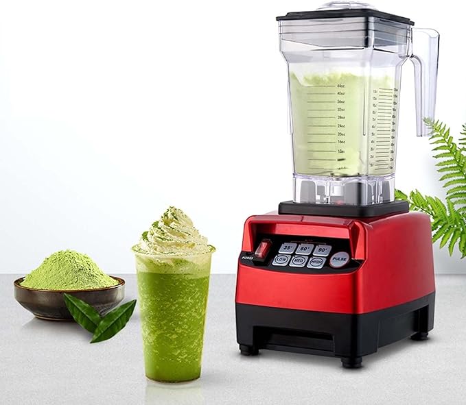 Commercial Smoothie Machine Intelligent Timing Smoothie Machine 1.5L Electric Food ChopperCountertop Blenders with Shield Quiet Sound Enclosure