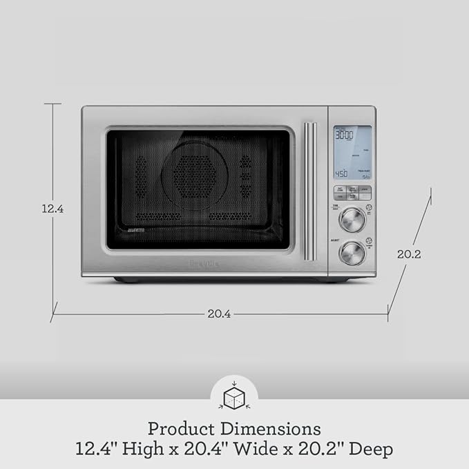 Breville BMO870BSS Combi Wave 3-in-1 Microwave Air Fryer and Convection Oven Brushed Stainless Steel