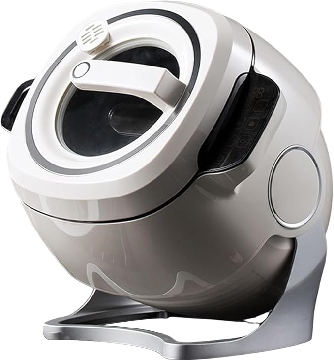 Cooking Machine 6L Portable Automatic Stir Fry Cooker with Smart Touch Panel and 360° Rotating Inner Pot 6l Large Capacity 3D All-Round Heating for Stir-Frying Stewing Cooking(220V)