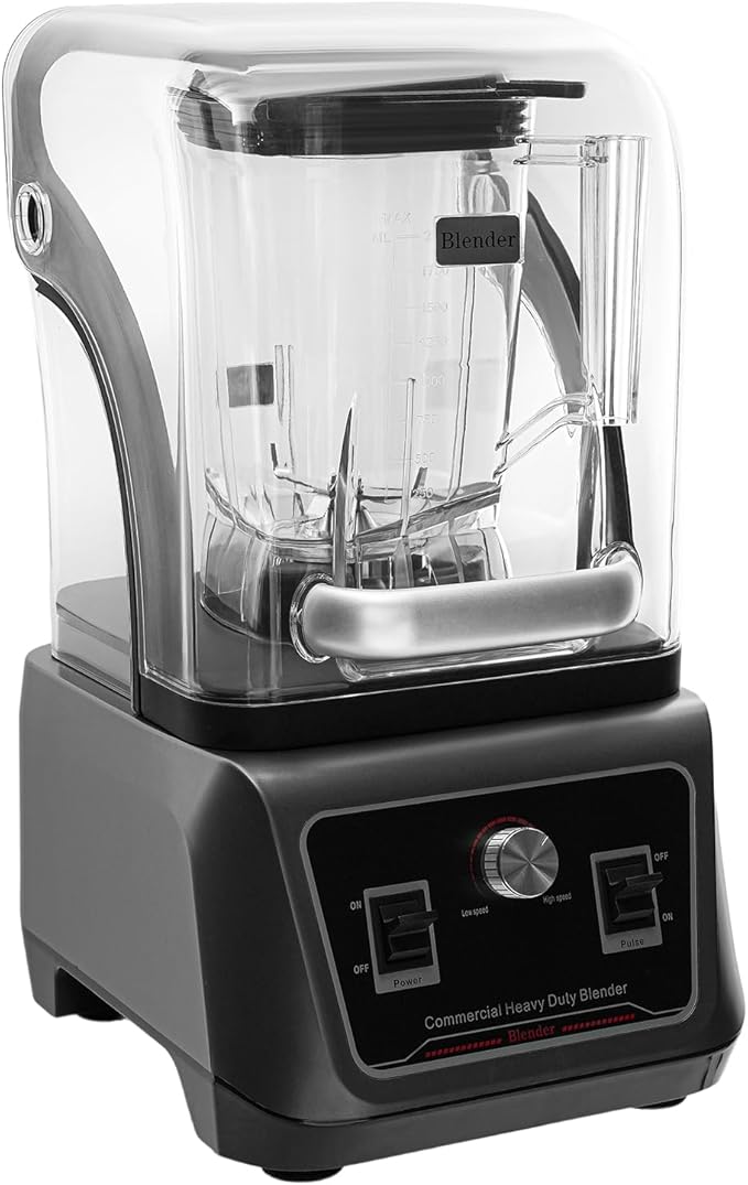 Professional Blender 2.0 2200 Watts 304 Food Grade Stainless Steel Blade 68-oz. Pitcher Blender For Smoothies Blending Machine with Soundproof Shield for Smoothies Shakes and Frozen Drinks