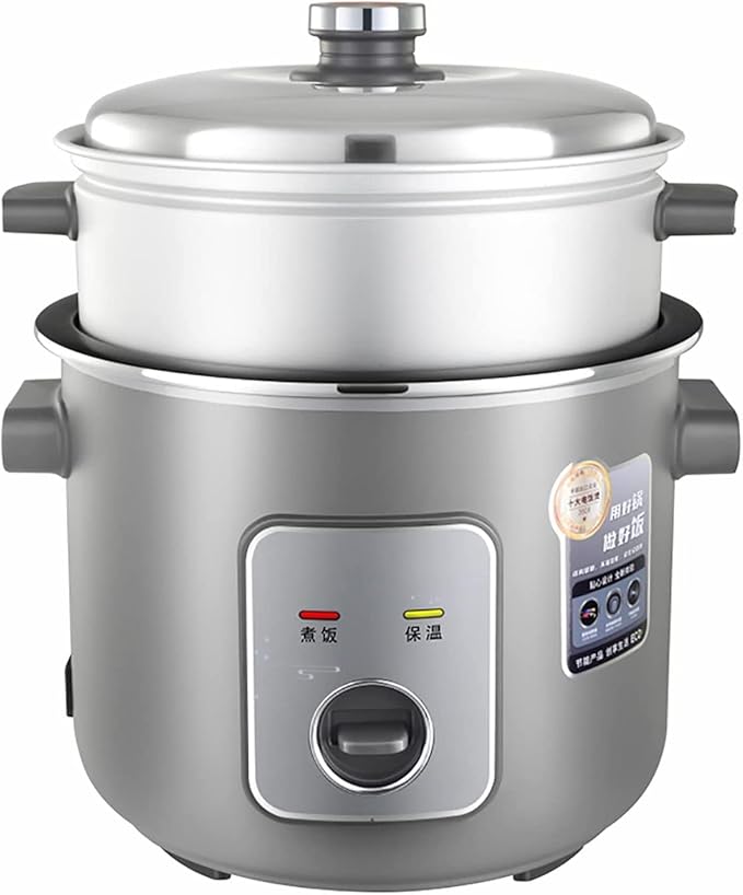 Rice Cooker with Steamer Home Old Fashioned Rice Cooker Automatic Thermal InsulationNon-Stick Innerfor 2-10 People