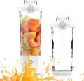 240W Portable Blender 20oz USB Rechargeable Travel Blender with LED Display Pulse &amp Modes IPX7 Waterproof BPA-Freejuice Ice Crushing for Shakes Smoothies Sports &amp Outdoor【White】
