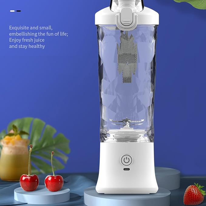 600ml Electric Blenders USB Rechargeable Juicer Household Fruit Juicing Cup Milkshakes Machine Portable Blender