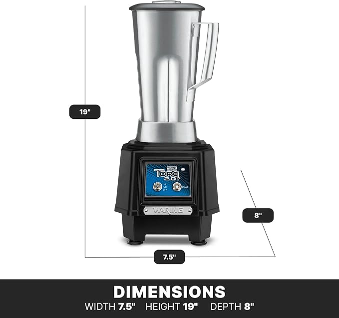 Waring Commercial TBB145S6 Torq 120V 64 Oz Blender w/Toggle Controls