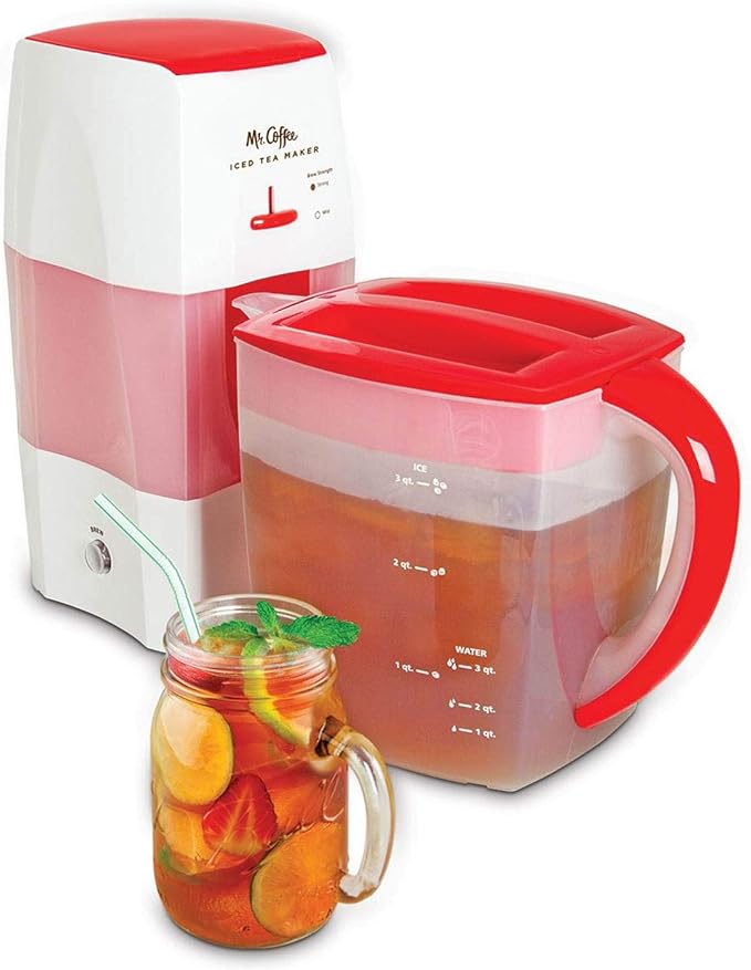 Mr. Coffee TM75RS-RB-1 3-Quart Tea and Iced Coffee Maker Red