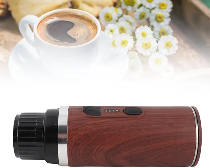Yinhing Portable Coffee Maker with 20Bar Extraction Self Heating Function Premium 304 Stainless Steel 7500mAh Rechargeable Battery Cordless Electric Travel Coffee Maker for Freshly Brewed