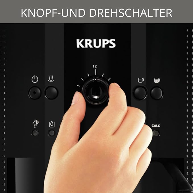 KRUPS Automatic Coffee Machine 1.8 l 15 bar CappuccinoPlus nozzle) black by Krups