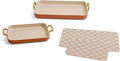 Our Place Essentials 4-Piece Griddle Pan Set | Nonstick Griddle Standard &amp Mini with Reusable Silicone Oven Mats | Thermakind™ PFAS-Free Nonstick Oven Safe Stovetop to Oven Versatility | Terraco