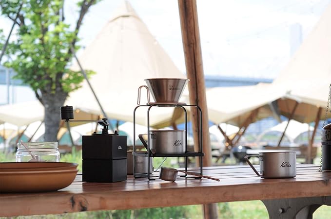 Kalita Stainless Steel Coffee Dripper Wave Series Pour Over 4 Cups Silver