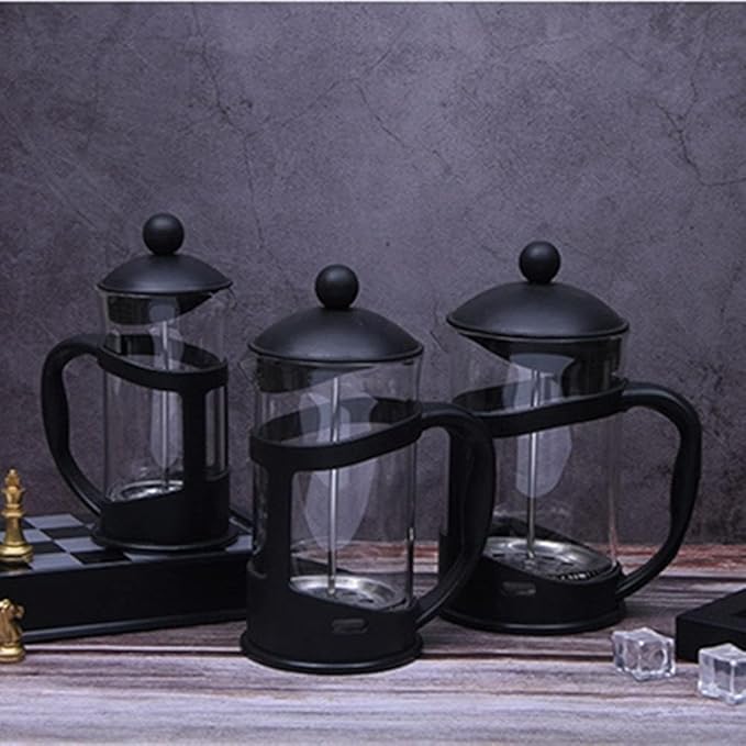 Press Coffee Maker Coffee Press CaffettiereCoffee Maker French Press Coffee Maker French Press Pot French Press Coffee Pot with Stainless Steel Filter Heat Resistant Glass Coffee Brewer Easy to C