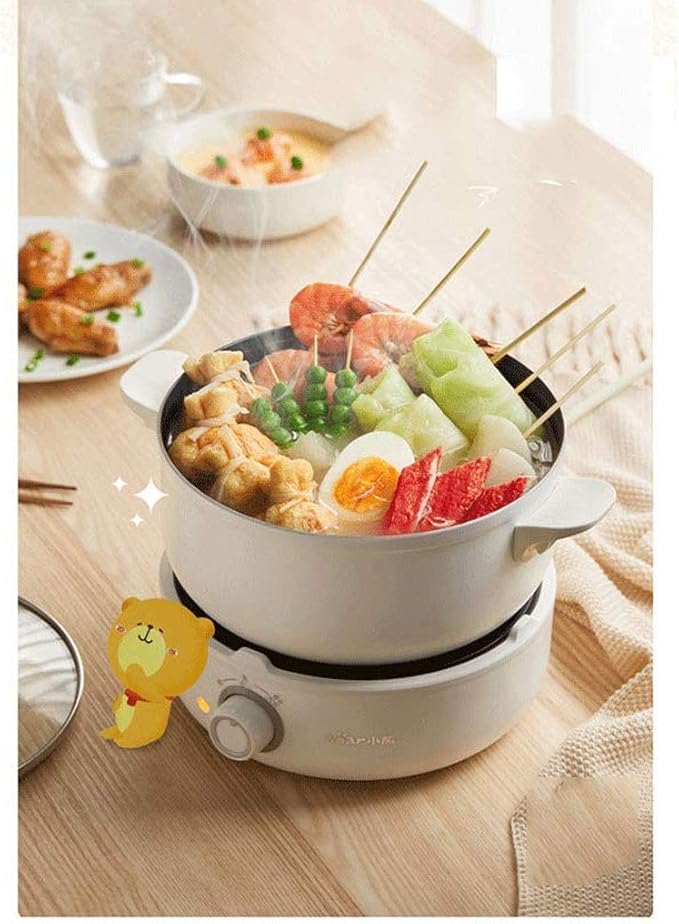 Cooking Pot Electric Cooker Deep-Frying And Cooking Multi-Function Rice Cooker Instant Vegetables And Healthy Food Electric Steamer
