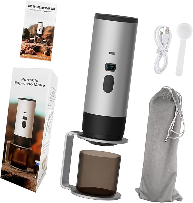 Single Button Operations Capsuled Coffee Maker Detachable Parts Fast Systems Portable Design For Car Camping
